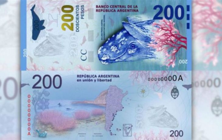 El billete de 200 pesos será presentado este miércoles en Puerto Madryn.