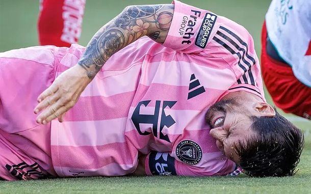Lionel Messi lesionado.