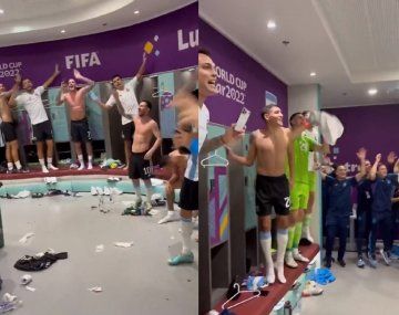 Explotó el vestuario: así festejó Argentina el triunfo ante México
