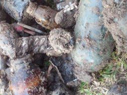 Enontraron frascos y pipetas de 1976 cuando iban a plantar un árbol cerca del Pozo de Arana