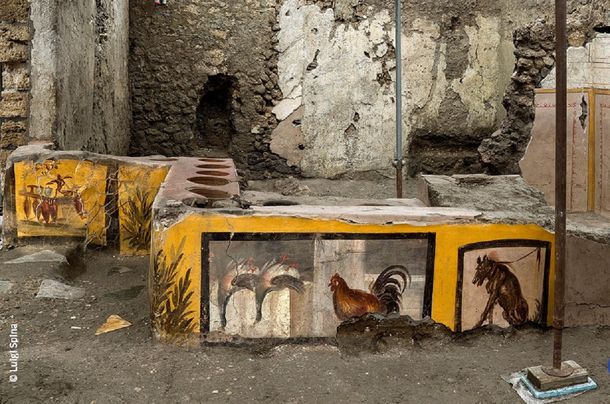 Hallan en la antigua Pompeya un local de comida rápida de casi 2.000 años de antigüedad