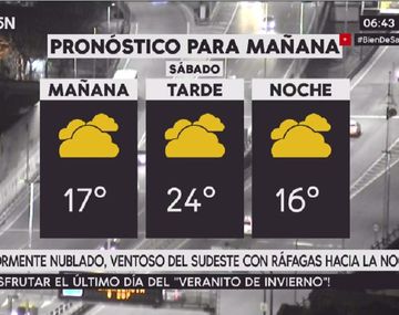 Pronóstico del tiempo para el sábado 29 de julio de 2017