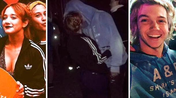 Romance teen: Ángela Torres y Franco Masini, in fraganti, a los besos