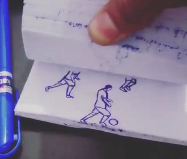 Imperdible: uno de los mejores goles de Messi, recreado con una birome