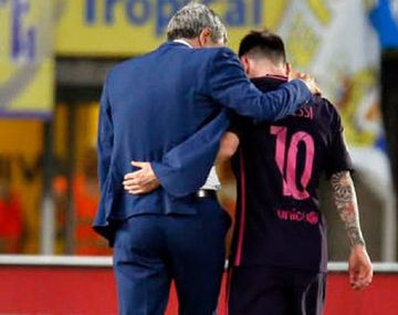 Quique Setién habló sobre el estado físico de Lionel Messi