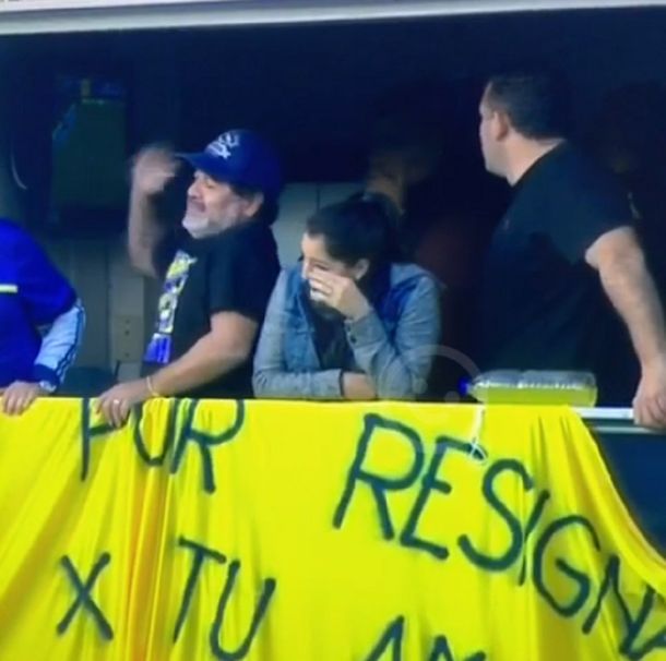 Así reaccionó Maradona al ver la rabona de Calleri