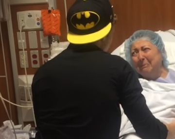 Sorprendió a su madre el día de su trasplante