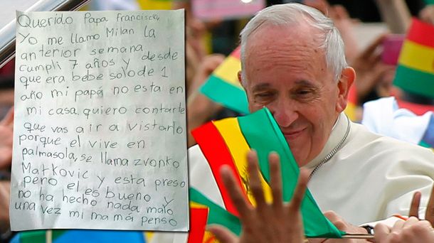 No sabía que era tanta su angustia, dijo la mamá del nene que le escribió al Papa