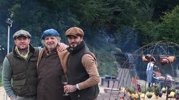 David Beckham y Francis Mallmann. David Beckham y Francis Mallmann.