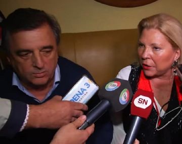 Mario Negri y Elisa Carrió