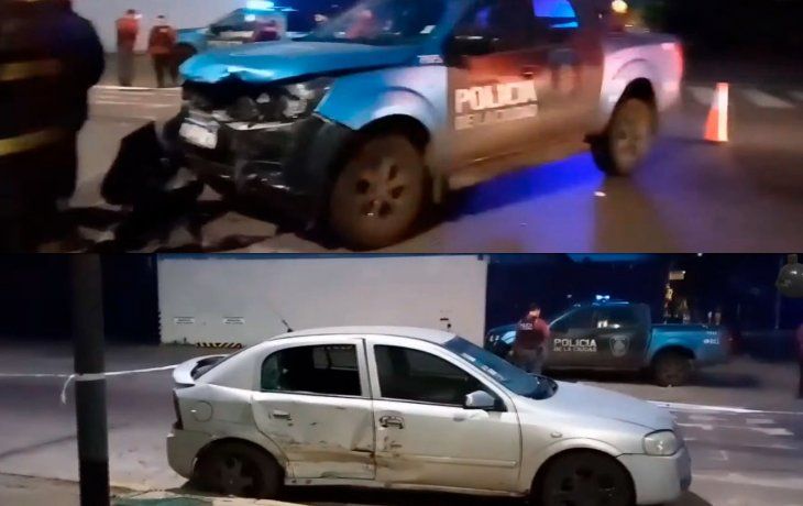 Fuerte choque entre un auto y un patrullero: 5 heridos en Barracas