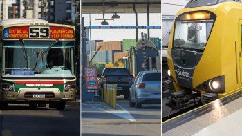 desde este jueves 1 de mayo rige el aumento en colectivos, subtes y peajes
