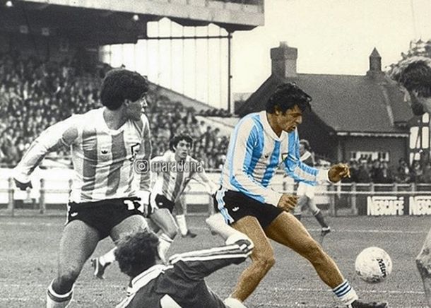 Diego Maradona y René Houseman - Crédito: Instagram @maradona