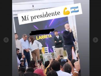 El blooper con Larreta en La Rioja: un concejal quiso taparlo