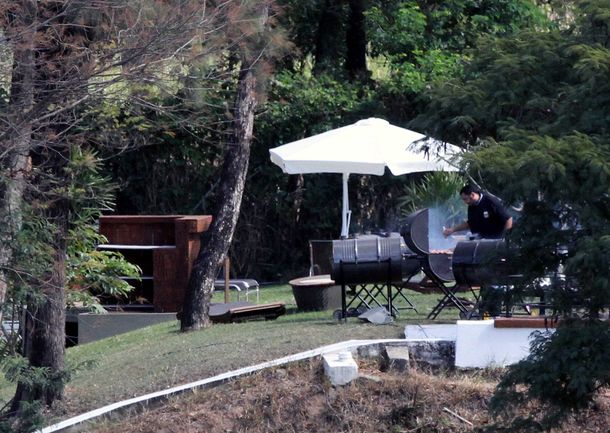 Todos los jugadores de la Selección disfrutaron de un asado argentino en Brasil