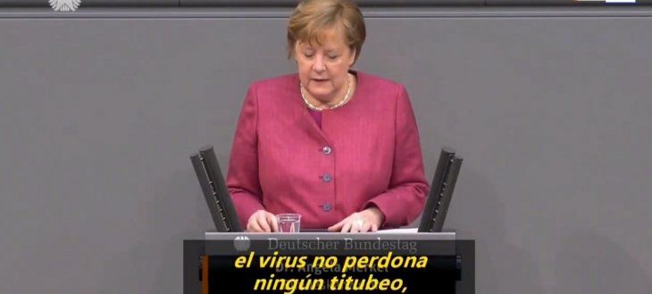 Este es el discurso de Merkel al que hizo referencia el Presidente en su conferencia