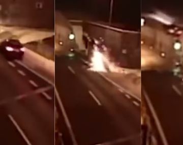 VIDEO: El auto salió volando