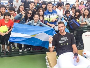 Hola Shanghai, escribió Juan Martín del Potro, apenas aterrizó.