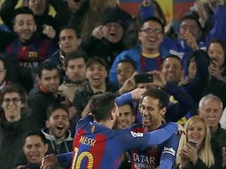 La sonrisa de Neymar, tras haberla picado para poner el 2 a 0 La sonrisa de Neymar, tras haberla picado para poner el 2 a 0