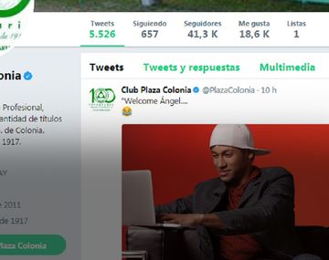 El CM del club uruguayo estuvo muy rápido para la broma