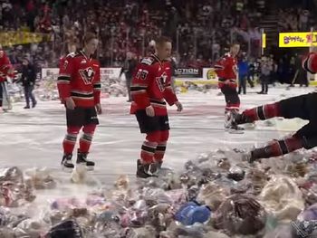 Tiraron 28 mil peluches en pleno partido