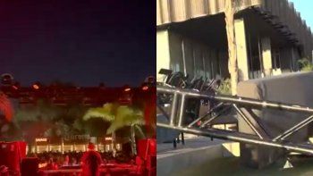 Derrumbe en un boliche de Costanera Norte. Derrumbe en un boliche de Costanera Norte.