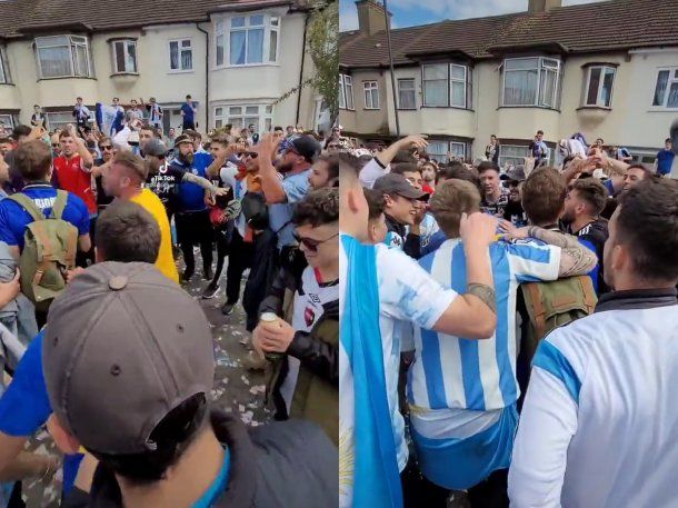 El nuevo hit de los argentinos en Londres: Maradona es más grande que Isabel