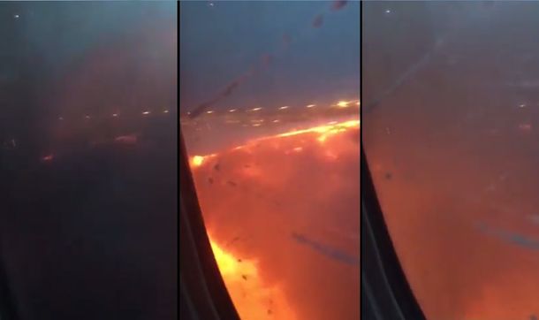 Susto en el aire: principio de incendio en una avión tras un aterrizaje de emergencia