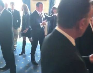 Todos quietitos para la foto, y el video