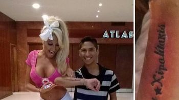 ¡a lo icardi! un fan se tatuo el nombre de vicky xipolitakis ¡a lo icardi! un fan se tatuo el nombre de vicky xipolitakis