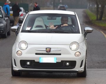 Romero, en su Fiat 500
