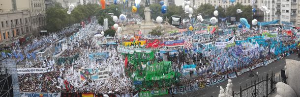 Más de 300 mil personas se movilizaron al Congreso