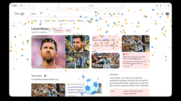 Lionel Messi rompió un récord y Google Argentina lo festeja con una sorpresa