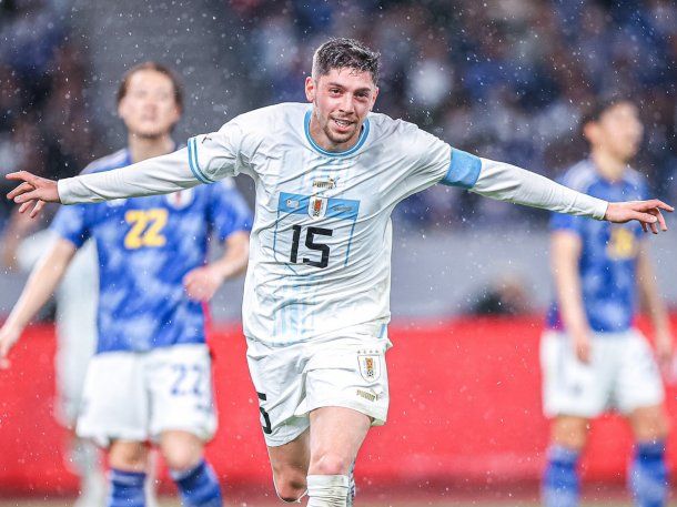 Uruguay empató con Japón en un amistoso: el gol de Federico Valverde