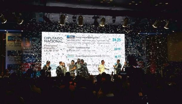 Festejos del frente de Urtubey en Salta