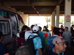 El hincha que recibió un disparo en el ojo El hincha que recibió un disparo en el ojo