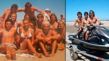 las fotos vintage del chato prada y fede hoppe, de vacaciones en pinamar