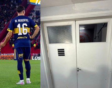Tensión en el vestuario de Boca: Merentiel rompió una puerta tras la derrota con Huracán