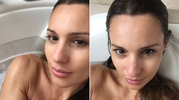 Las fotos infartantes de Pampita en la bañera: Baño de espuma