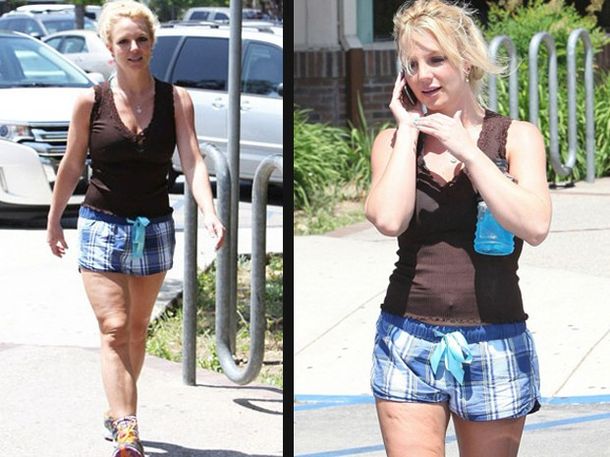 Britney Spears sorprendió con su cuerpo lleno de celulitis