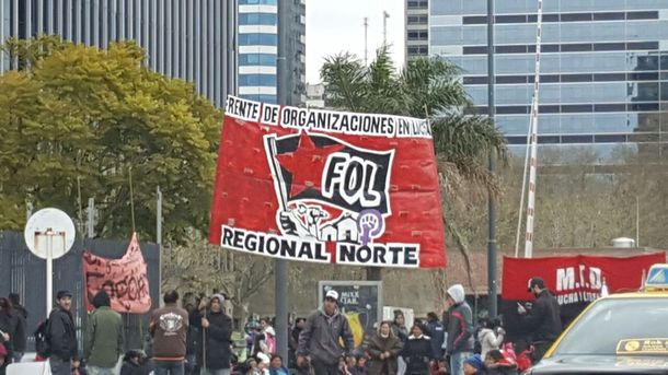 Puerto Madero quedó aislado por protesta de organizaciones sociales