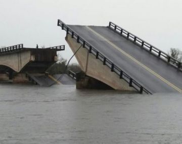 Encontraron al hombre que se cayó por el puente roto de Corrientes