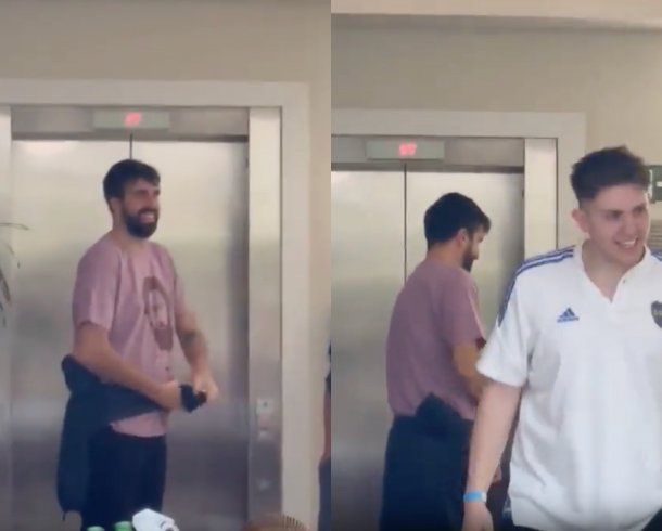 La picante reacción de los hinchas de Boca al encontrarse a Flavio Azzaro en Brasil