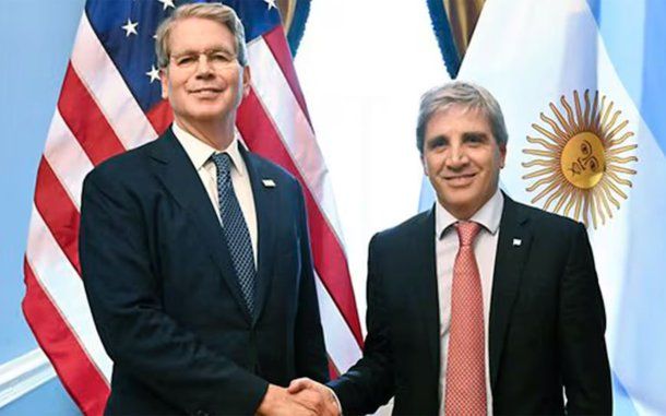 Scott Bessent y Luis Caputo. Scott Bessent y Luis Caputo.
