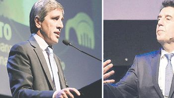 Luis Caputo y Carlos Melconian en el hotel Sheraton Luis Caputo y Carlos Melconian en el hotel Sheraton