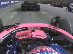 Así fue la tremenda largada de Colapinto en Singapur: avanzó tres posiciones