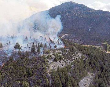 Incendios forestales en El Bolsón, Río Negro