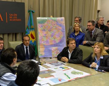 Temporal: Scioli anunció exención de impuestos para damnificados