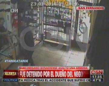 Un subcomisario de la Bonaerense fue detenido por intentar robar una armería