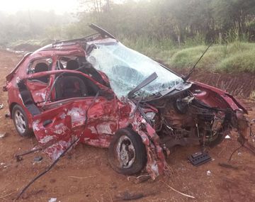 Terrible choque en Misiones